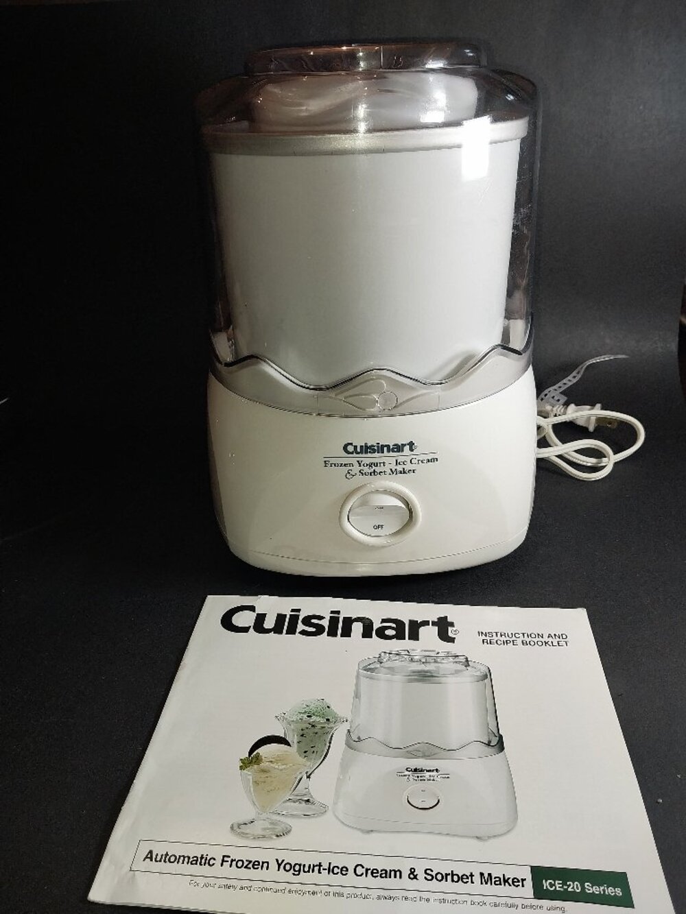 Cuisinart ICE-20 Series Frozen Yogurt Ice Cream & Sorbet Maker